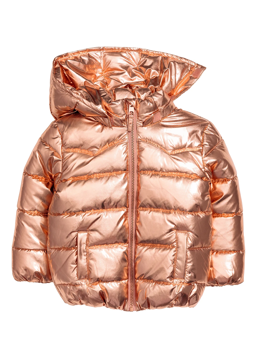 Золотиста зимня куртка H&M