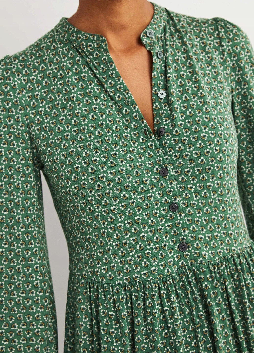 Зелена кежуал сукня а-силует Boden з квітковим принтом