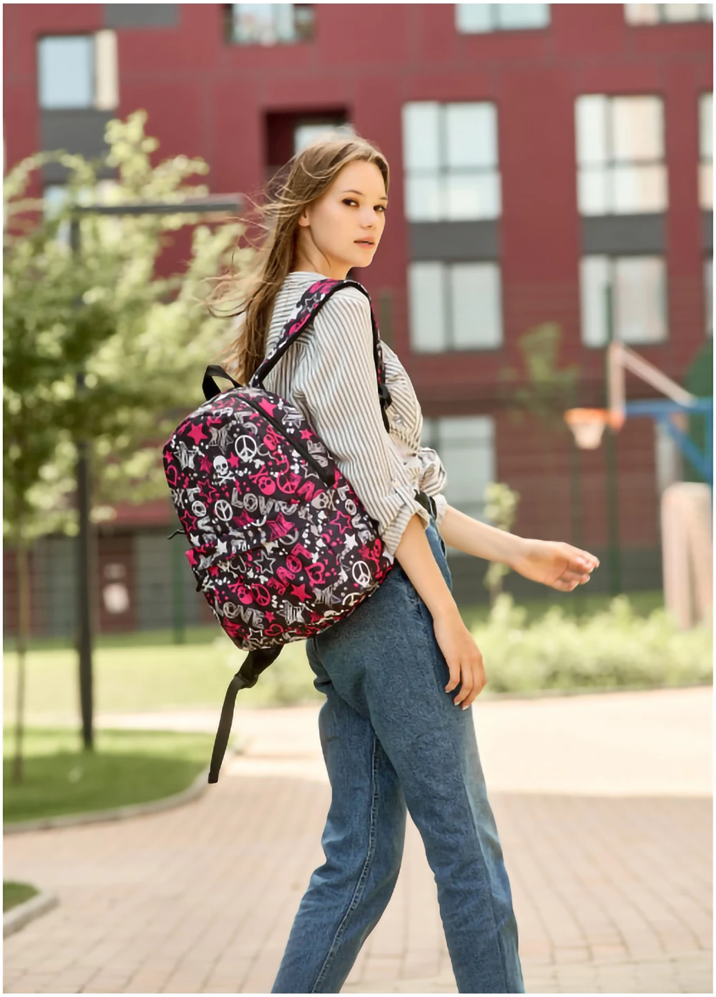 Жіночий рюкзак 40х27х15 см Sambag (253174390)