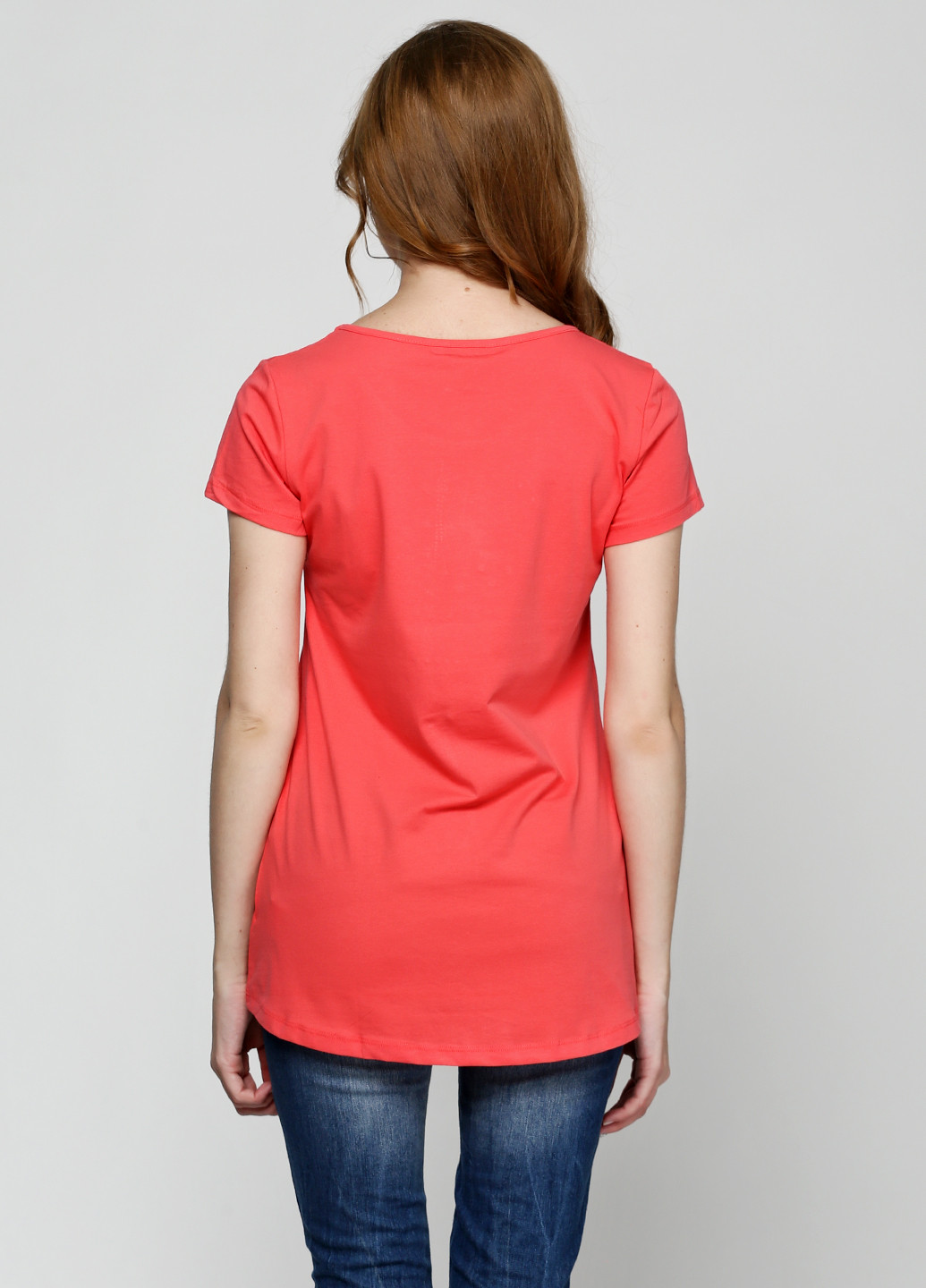 Красная летняя футболка Bluoltre