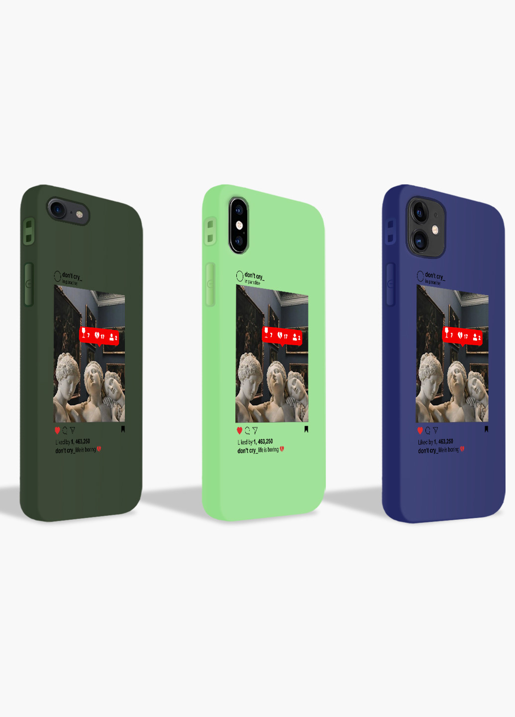 Чехол силиконовый Apple Iphone 7 plus Скульптуры в Instagram Ренессанс (Renaissance) (17364-1589) MobiPrint (219507781)