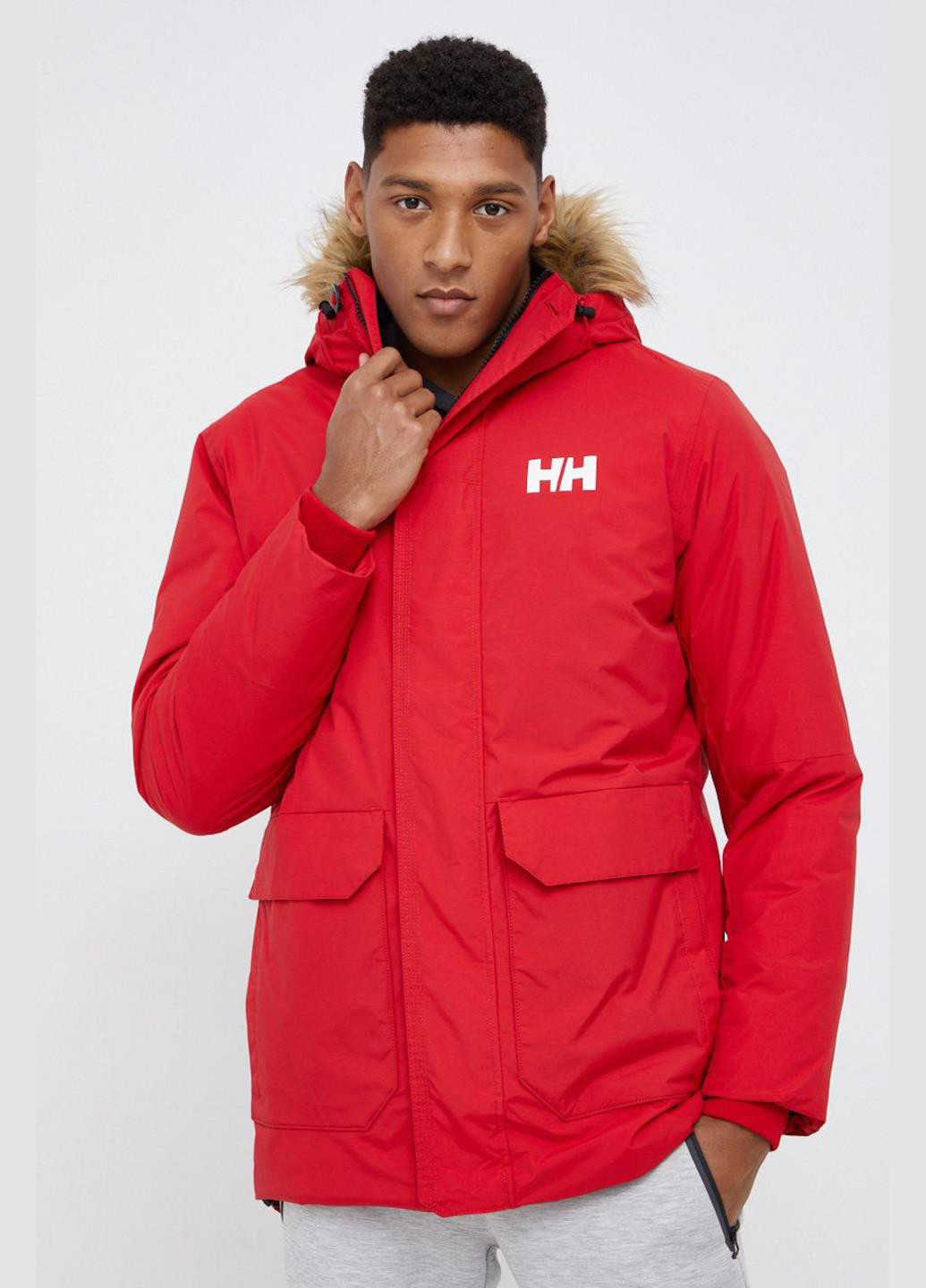 Красная зимняя куртка 53851-162 Helly Hansen URB LAB Down