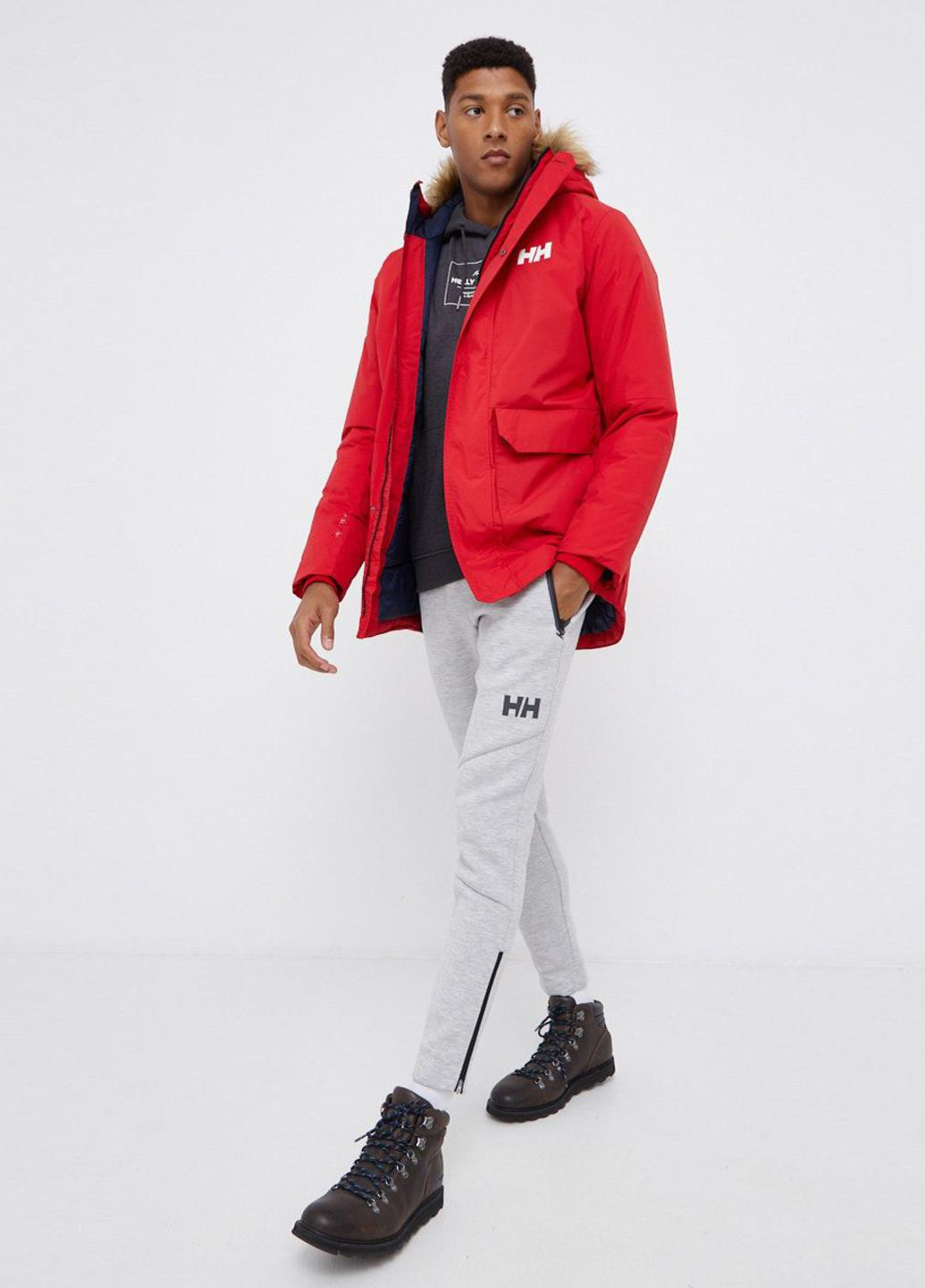 Красная зимняя куртка 53851-162 Helly Hansen URB LAB Down