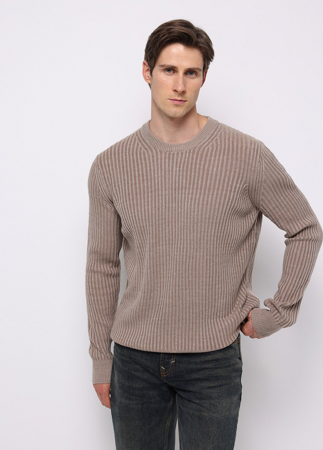 Бежевый демисезонный джемпер джемпер Colin's