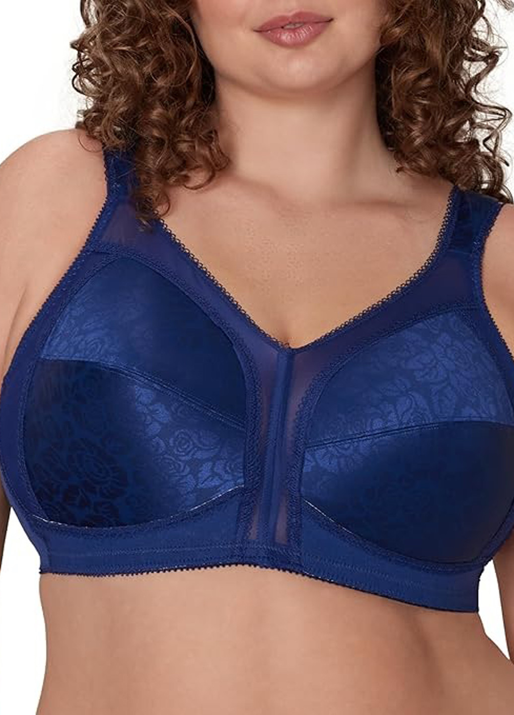 Синій мінімайзер бюстгальтер Playtex без кісточок поліестер