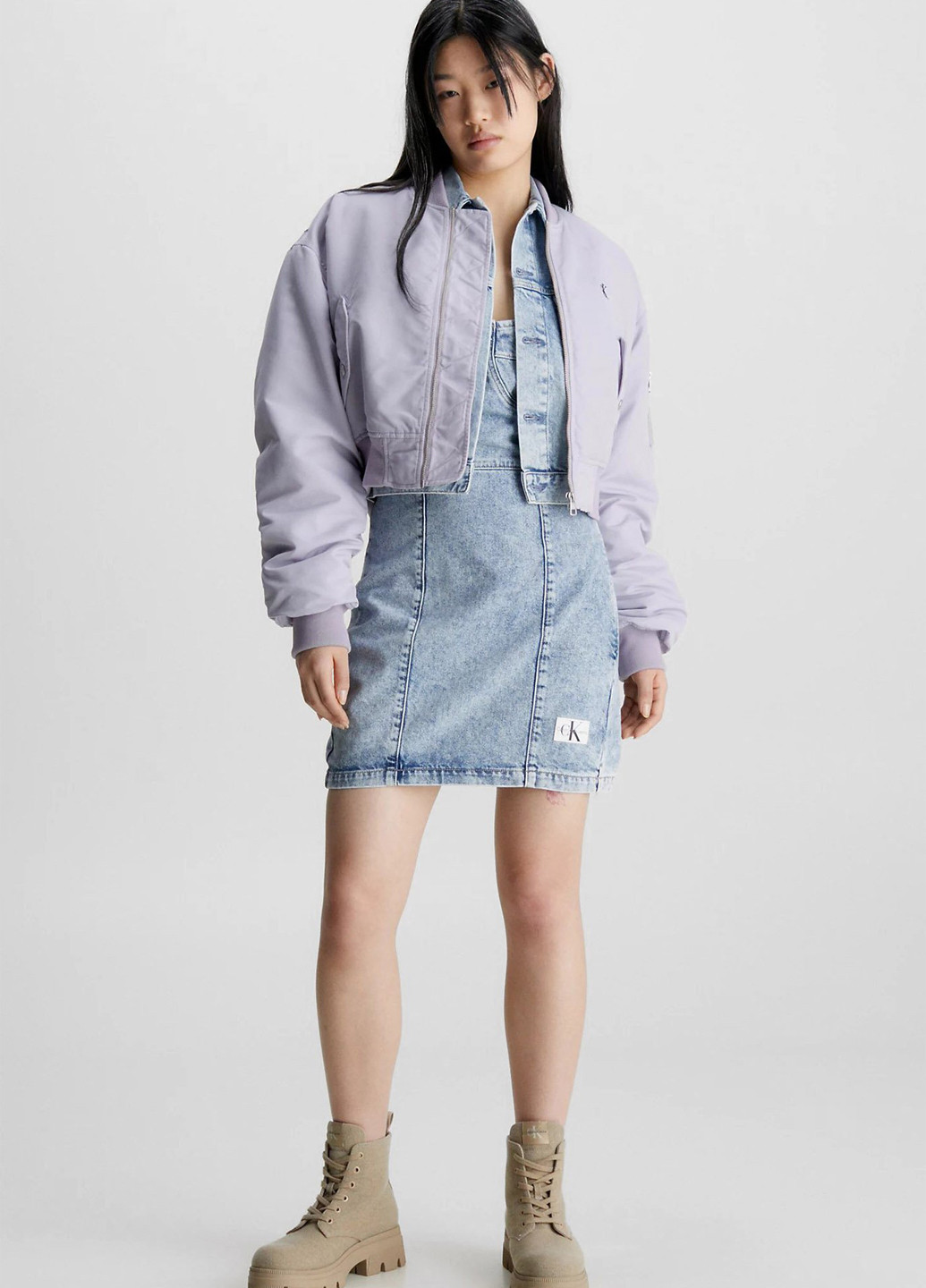 Бомбер Calvin Klein Jeans пілот (авіатор) на блискавці (328000815)