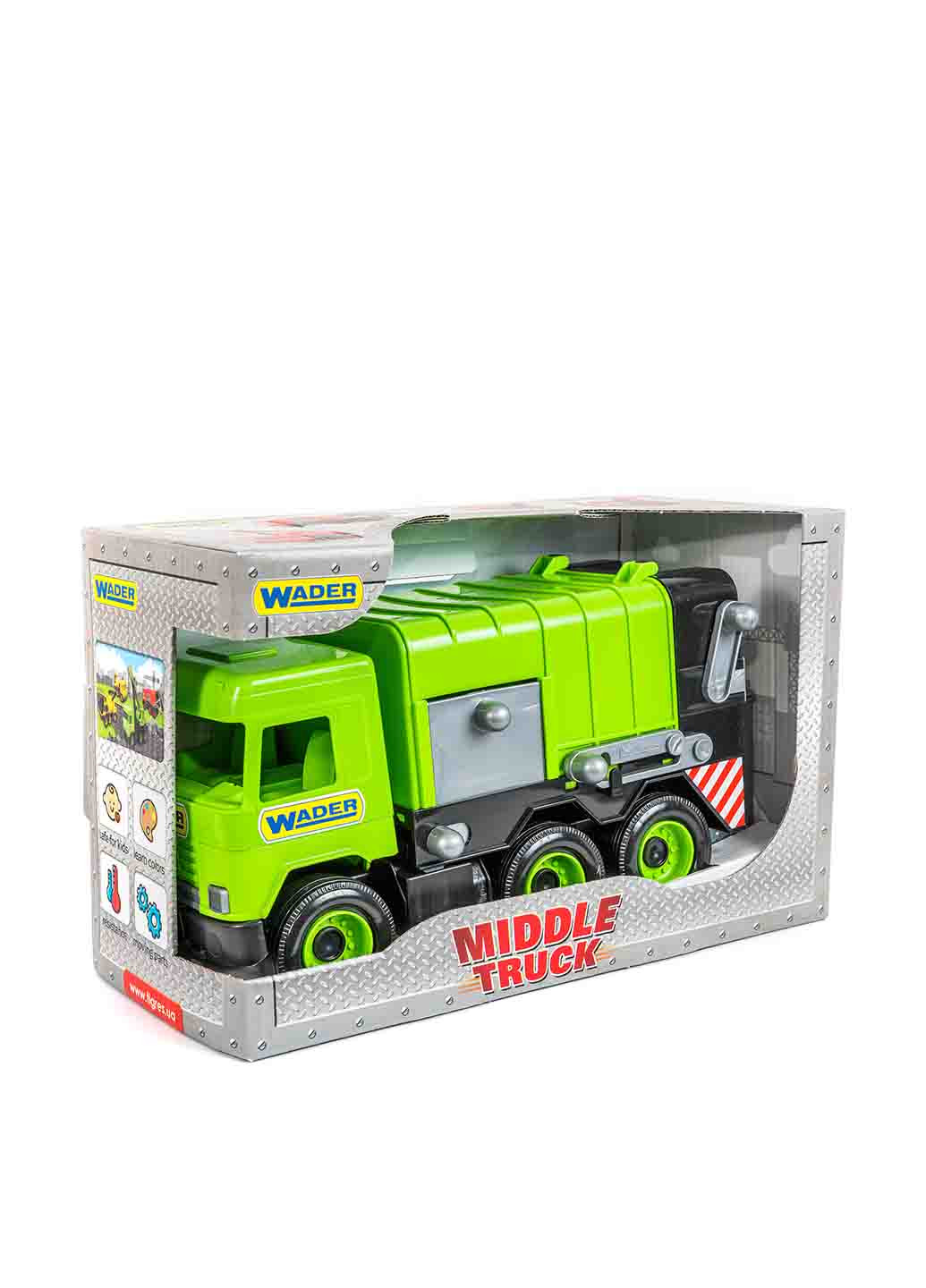 Авто Middle Truck - кран (зеленый) в коробке Wader (45861581)