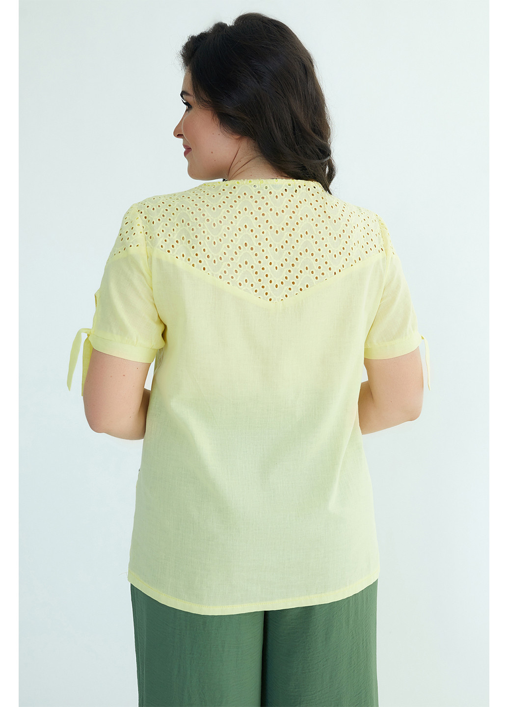 Светло-желтая летняя блуза A'll Posa