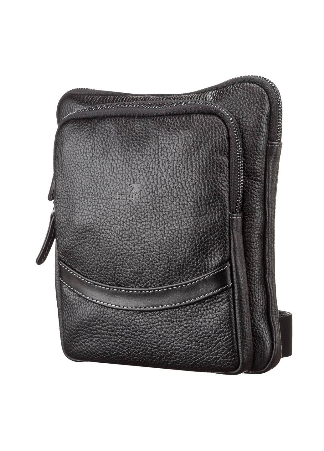 Чоловіча шкіряна сумка 22х24х4 см Shvigel (252127598)