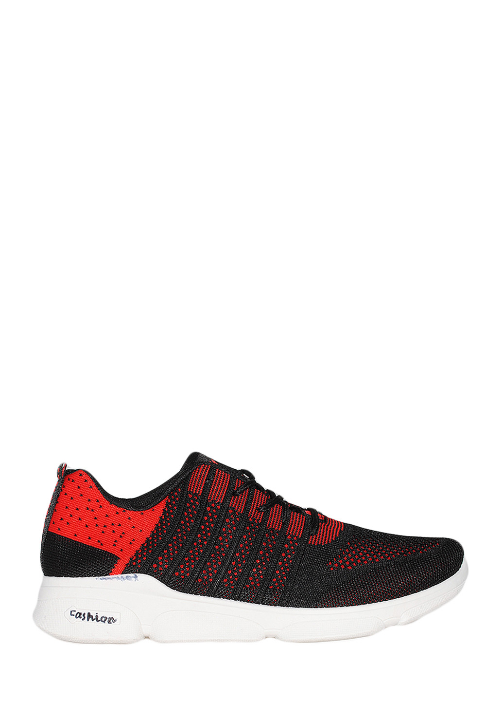 Черные демисезонные кроссовки n25 red Ideal