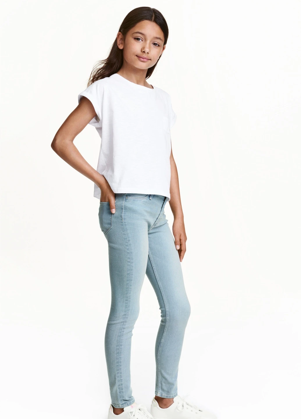 Голубые брюки H&M