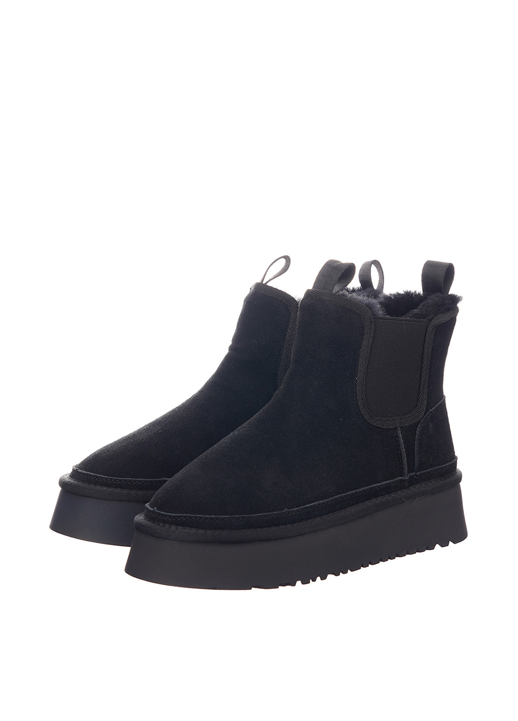 Зимние ботинки Lonza без декора из натуральной замши