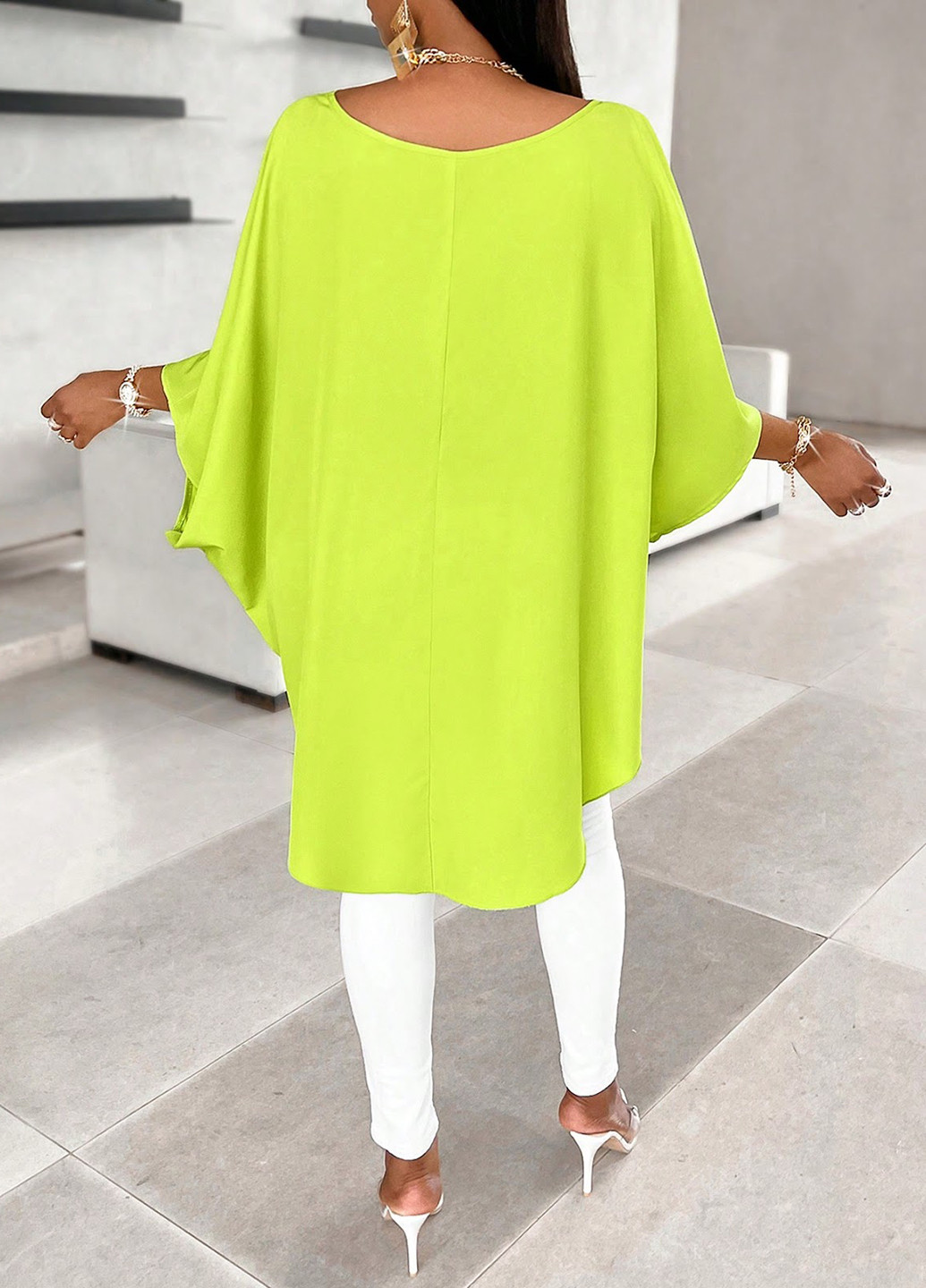 Салатова блуза SHEIN