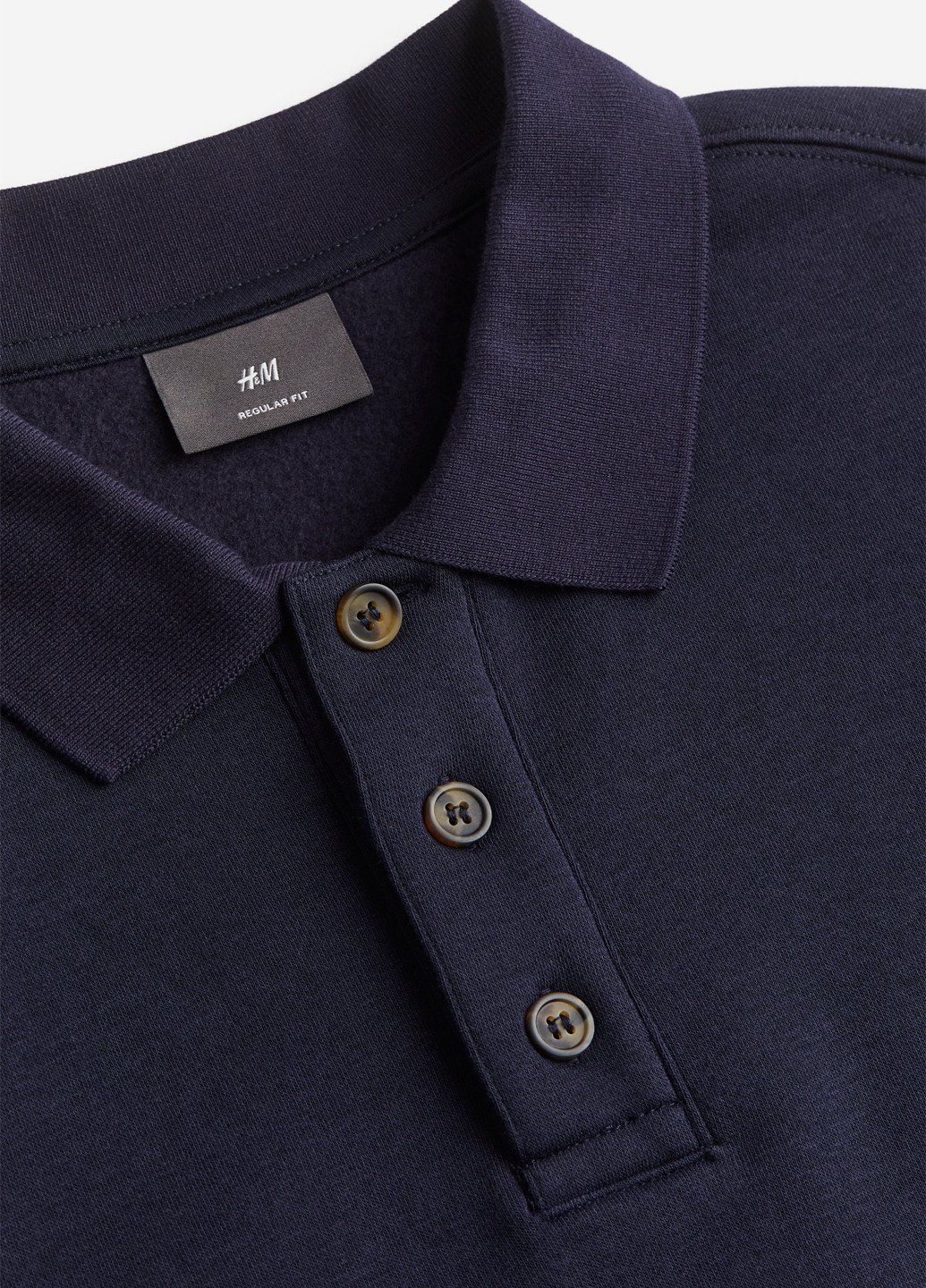 Темно-синій світшот H&M однотонний без декору (361286234)