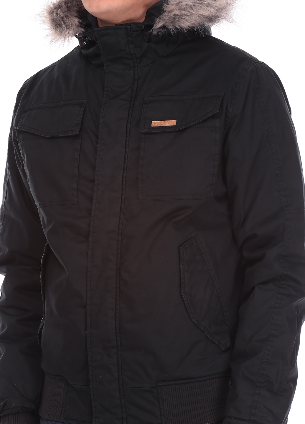 Чорна демісезонна куртка Emerson