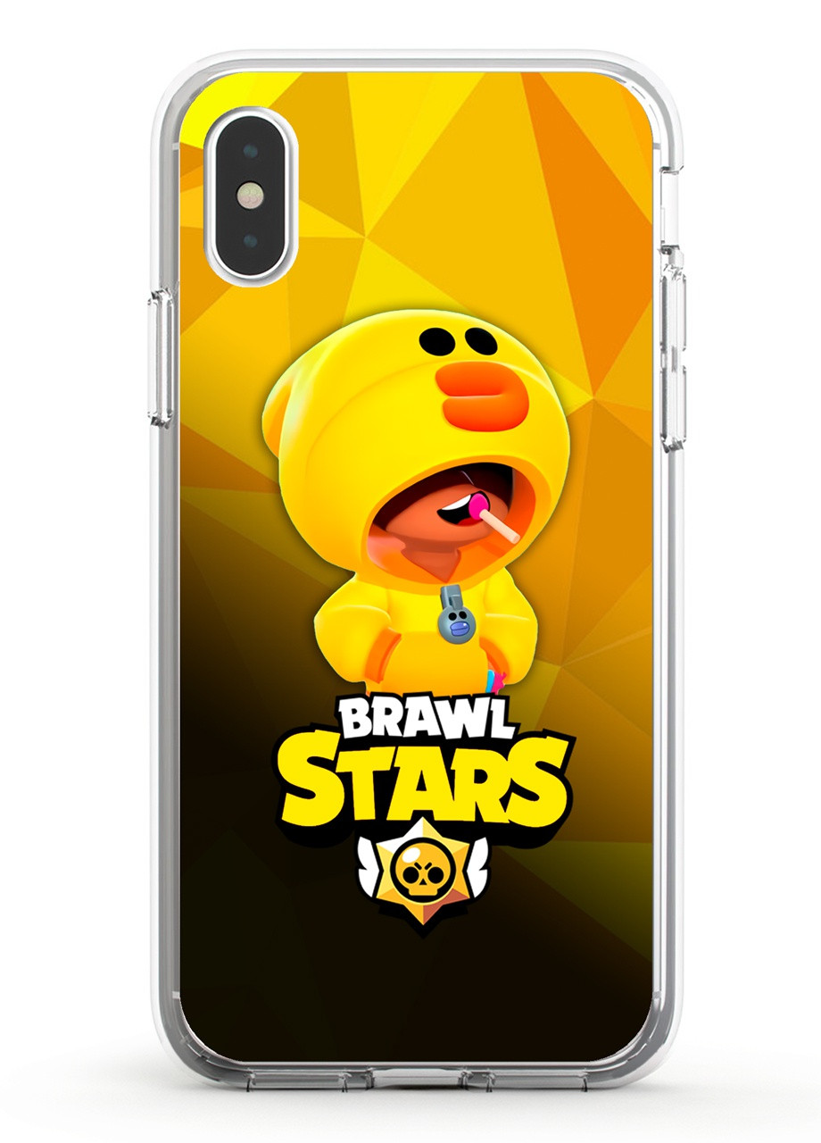 Чохол силіконовий Apple Iphone 11 Pro Max Леон Качка Курча Бравл Старс (Leon Sally Brawl Stars) (9232-1020) MobiPrint (219288659)