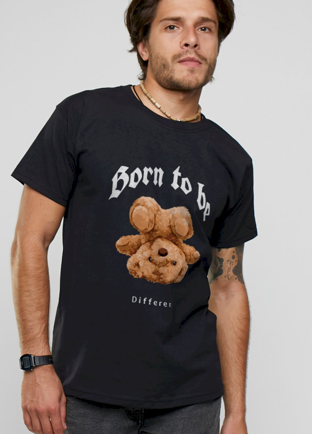 Чорна футболка чоловіча YAPPI