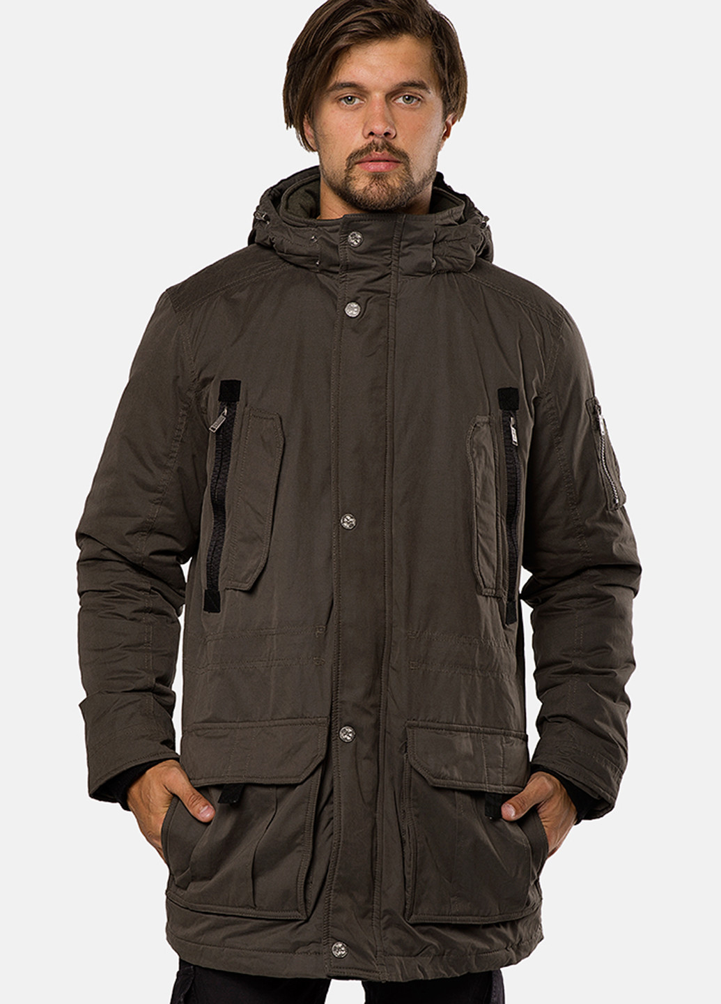 Серая зимняя куртка MR 520