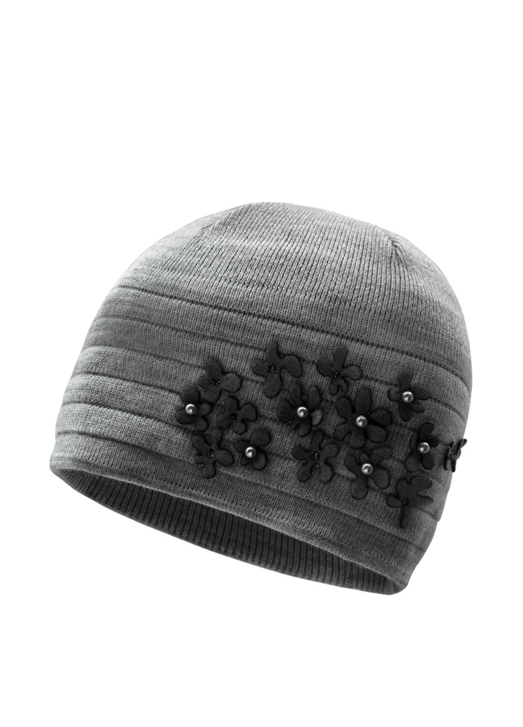 Сірий демісезонний комплект (шапка, шарф) Pawonex