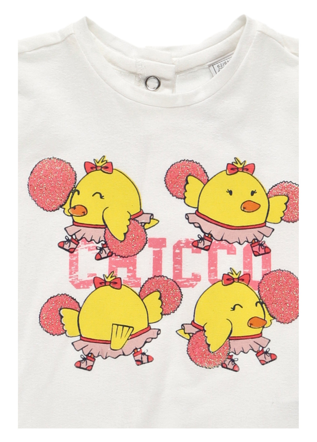 Белая летняя футболка Chicco