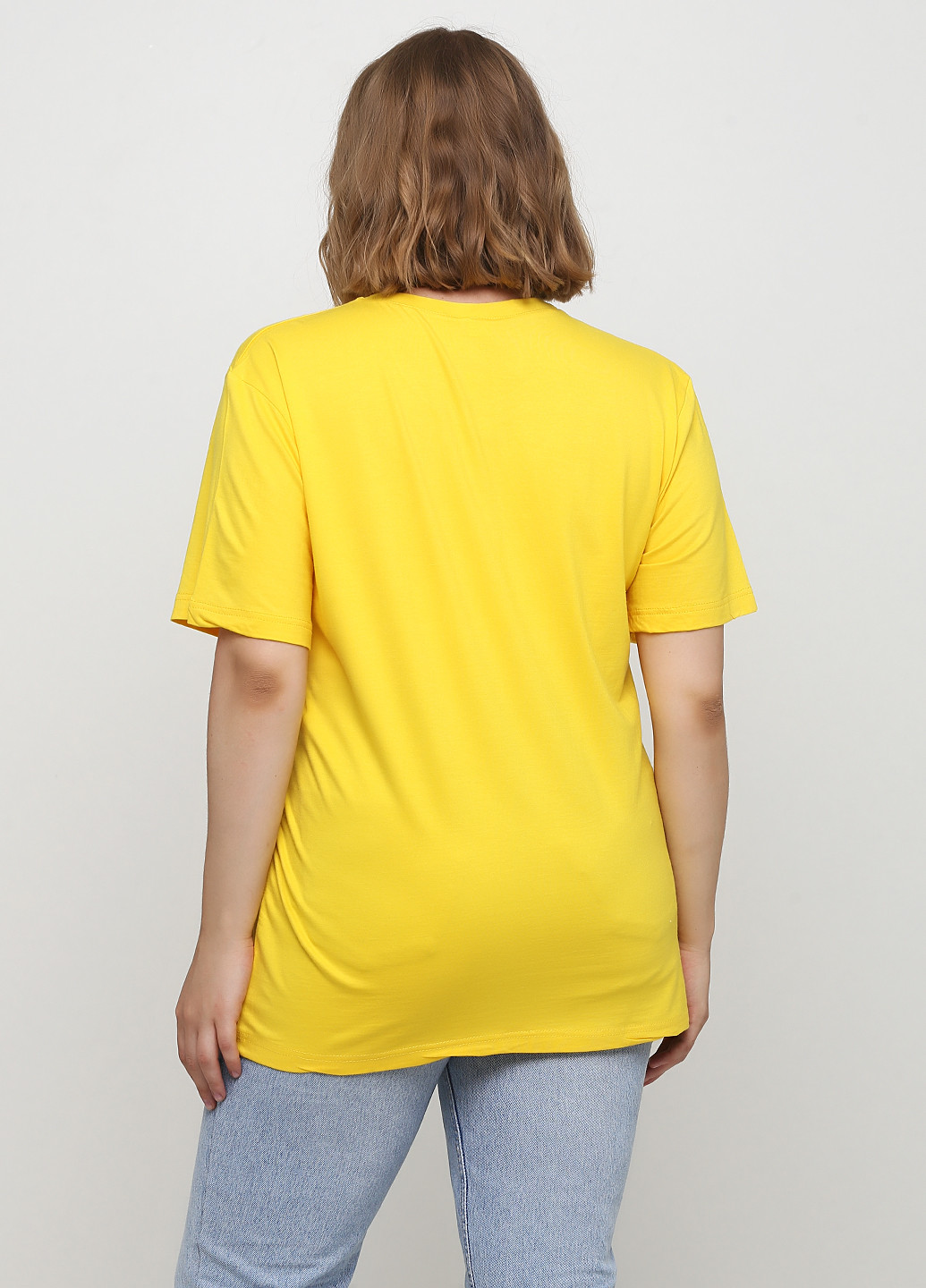 Желтая летняя футболка Wild Love