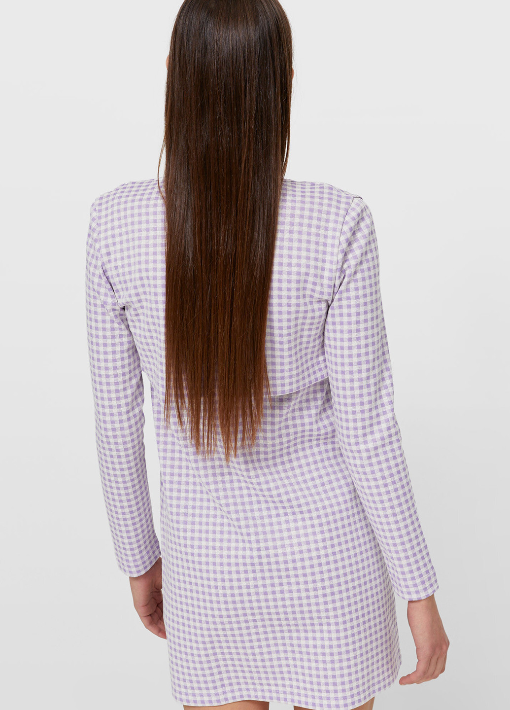 Бузкова кежуал сукня Stradivarius в клітинку