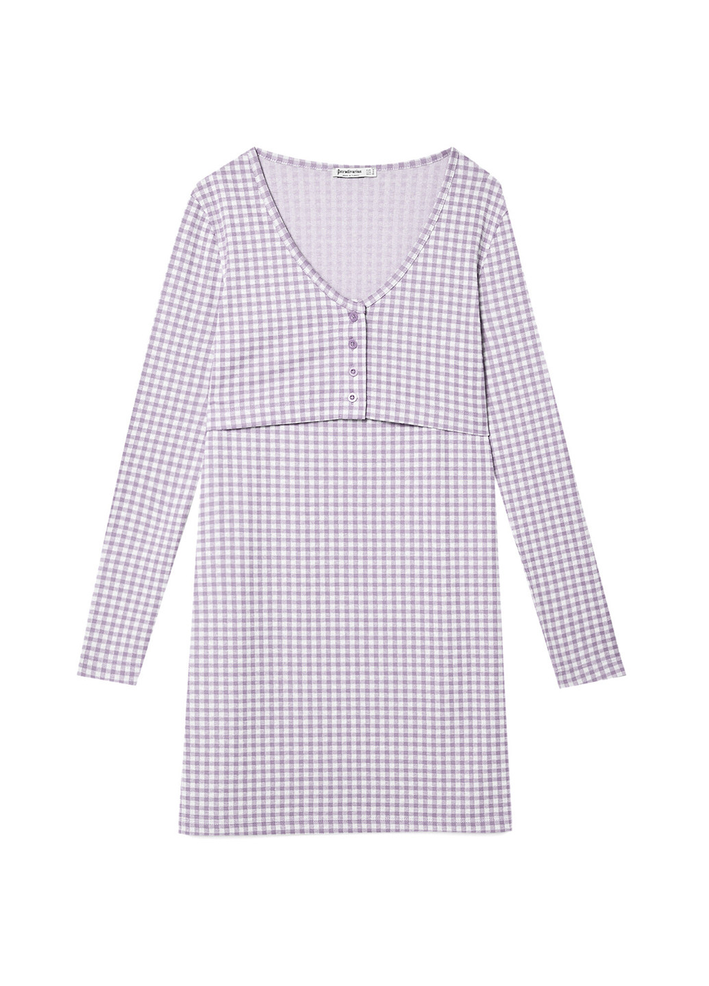 Бузкова кежуал сукня Stradivarius в клітинку