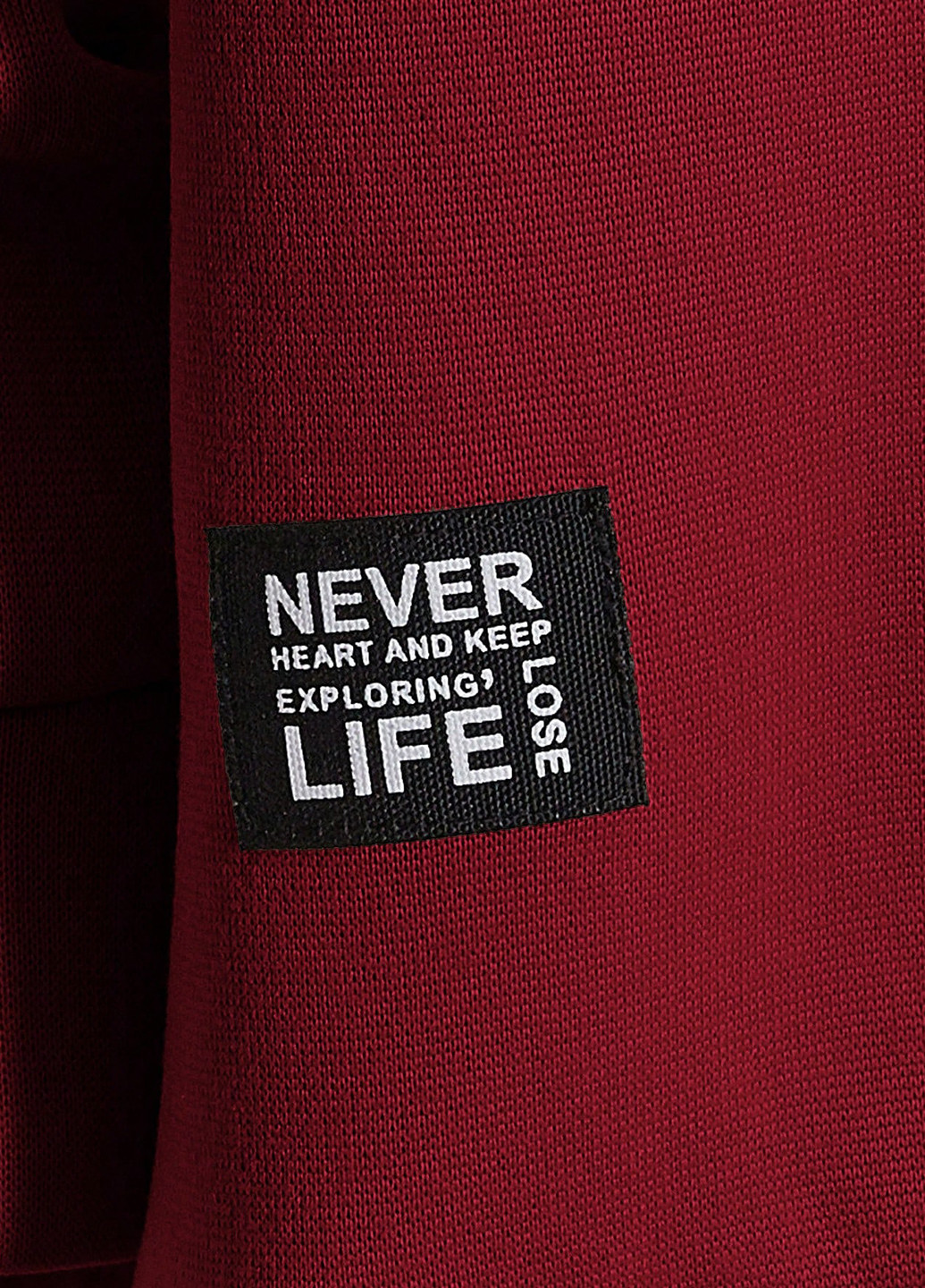 Темно-червоний світшот SHEIN колор блок намистини (339133109)