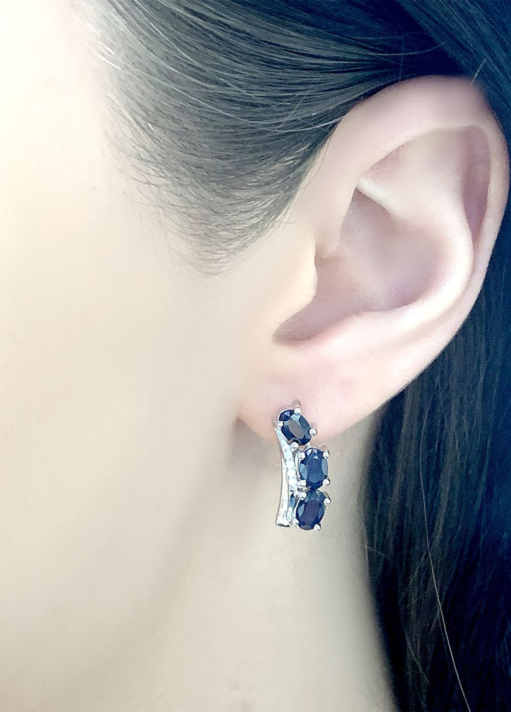 Сережки Silver Flame (191715388)