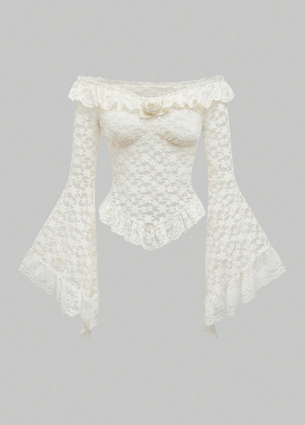 Кремовая блуза SHEIN