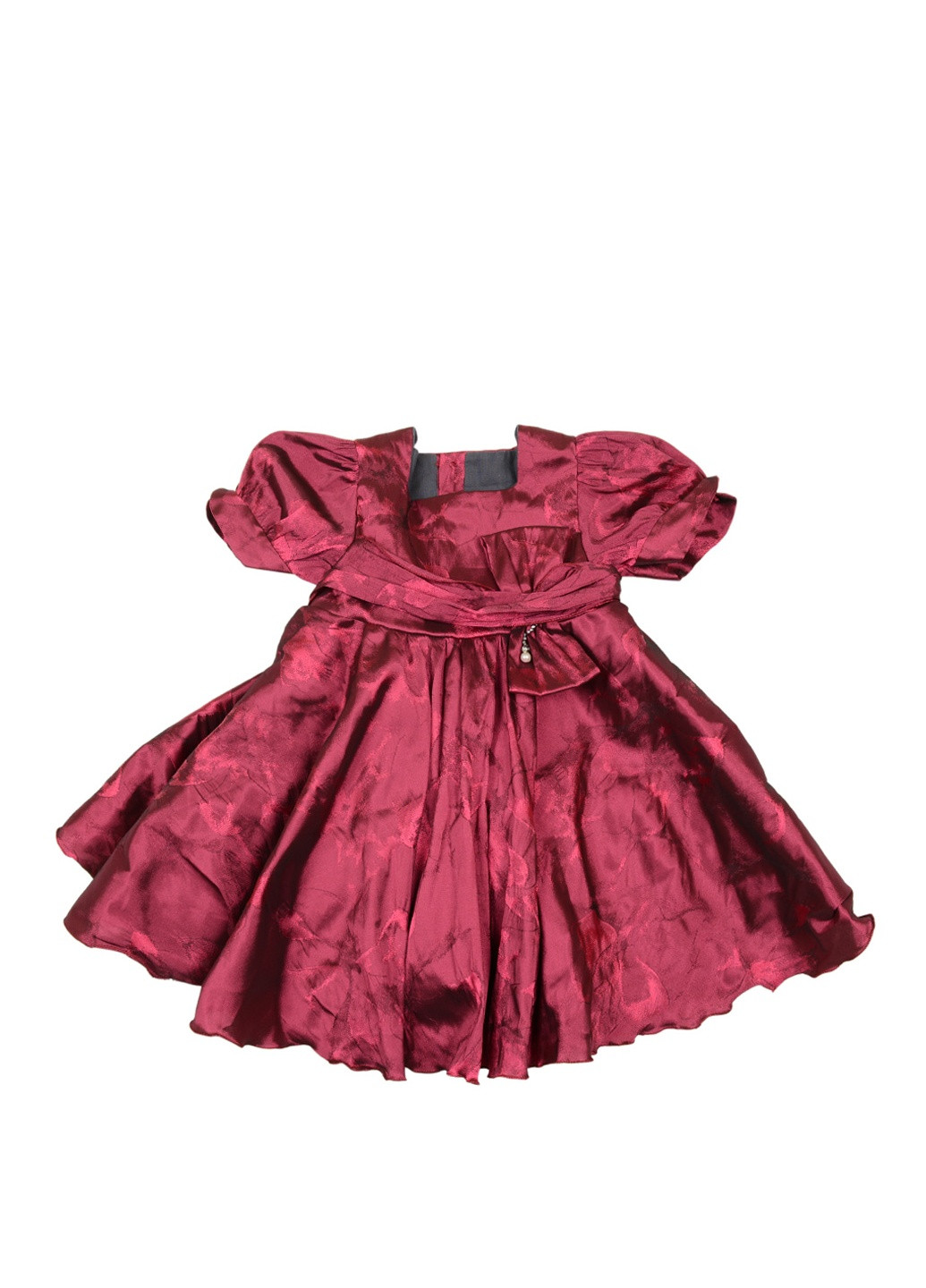 Бордовое платье No Brand (91043575)