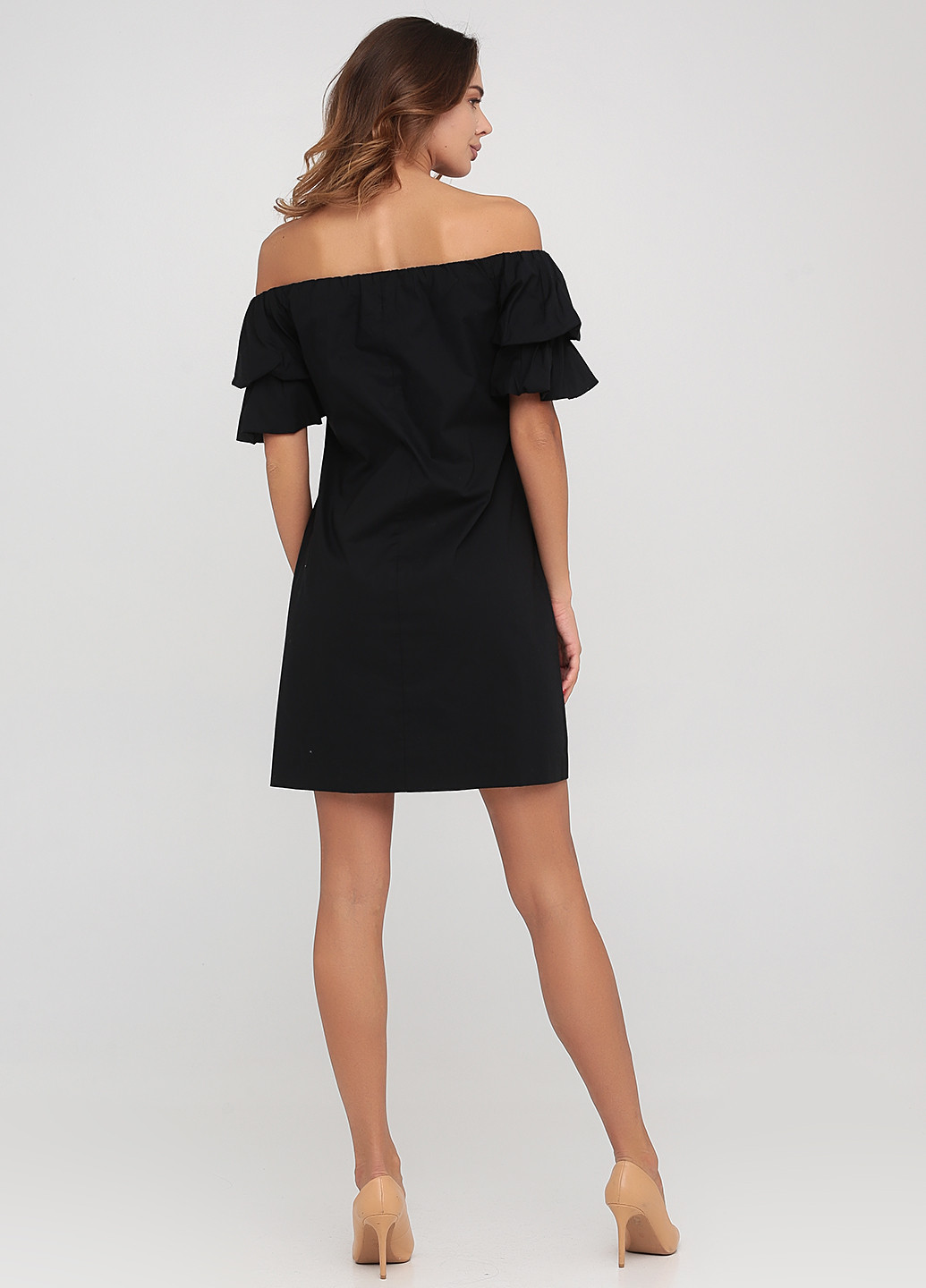 Чорна кежуал сукня а-силует, з відкритими плечима Club Monaco однотонна