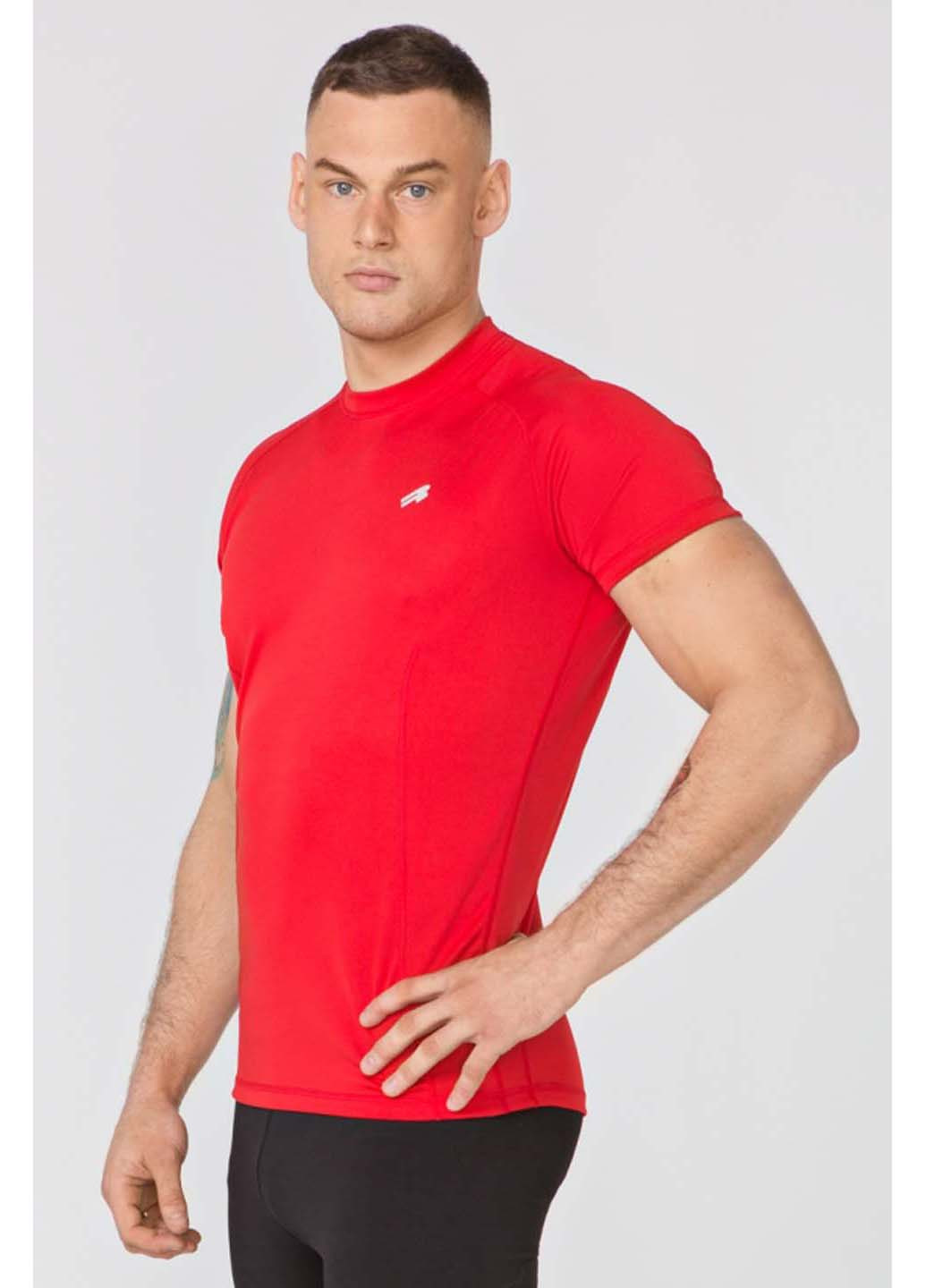 Спортивна футболка Radical однотонна червона спортивна поліестер