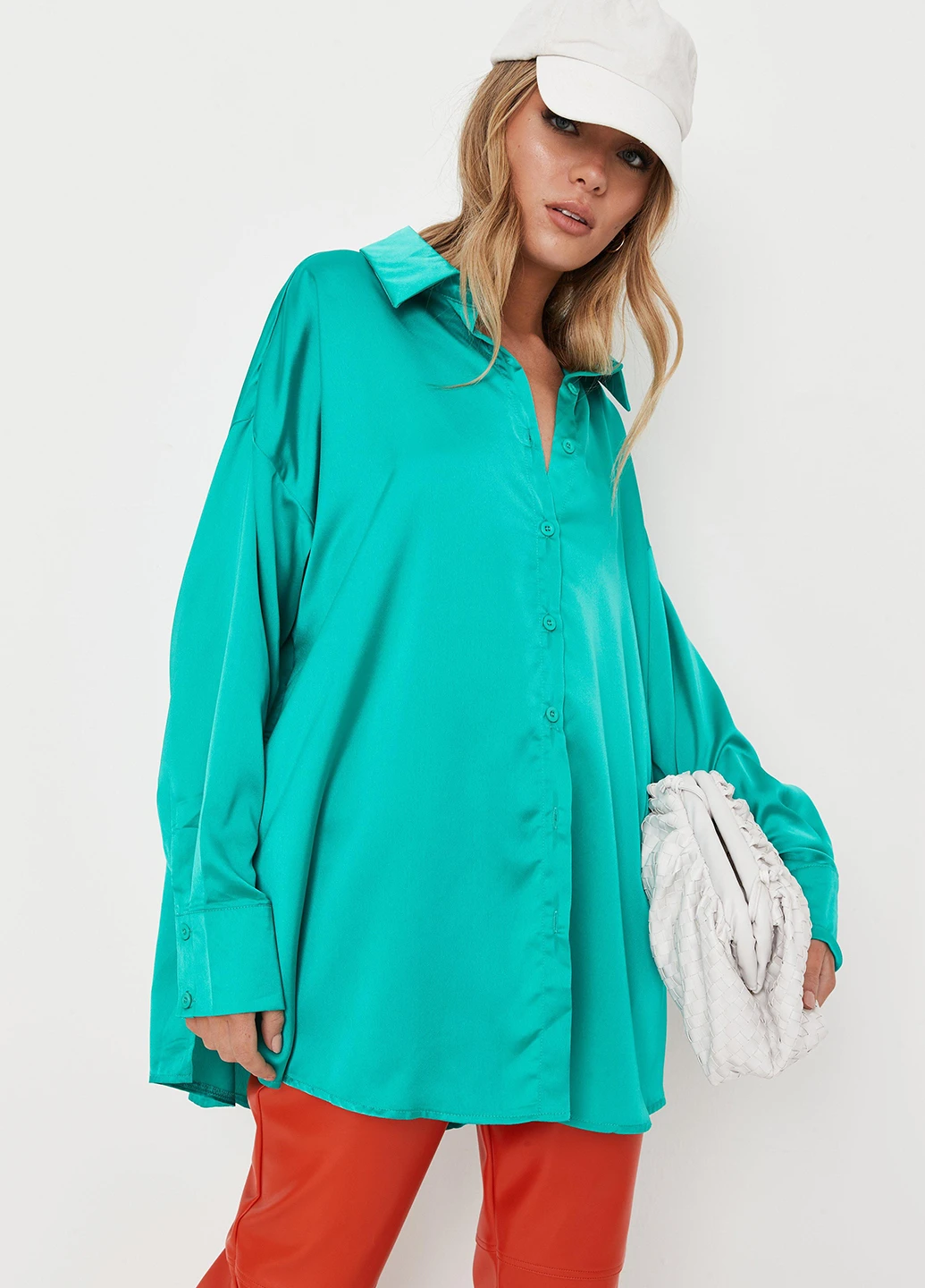 Бірюзова блуза Missguided