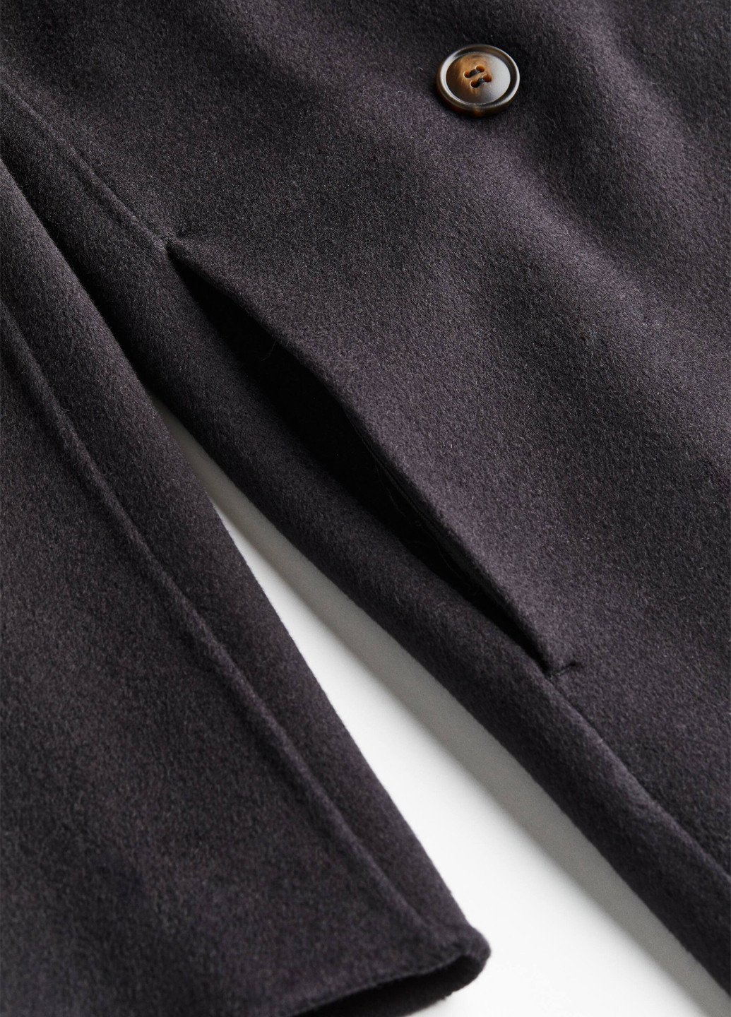 Чорне демісезонне Пальто двобортне H&M