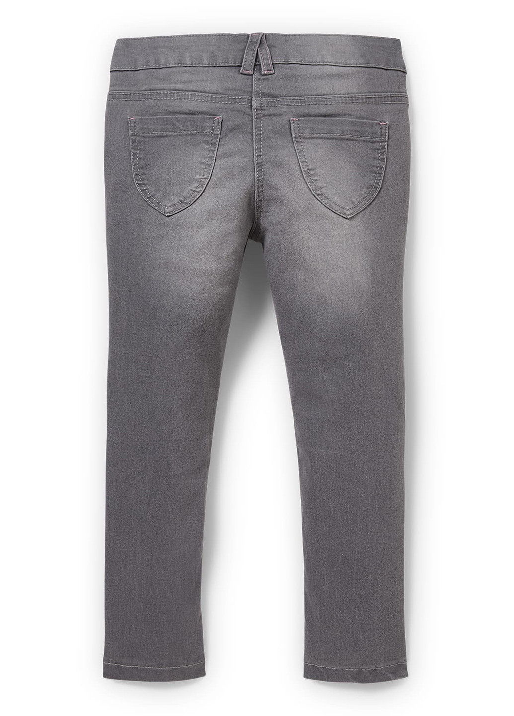 Серые зимние зауженные джинсы C&A