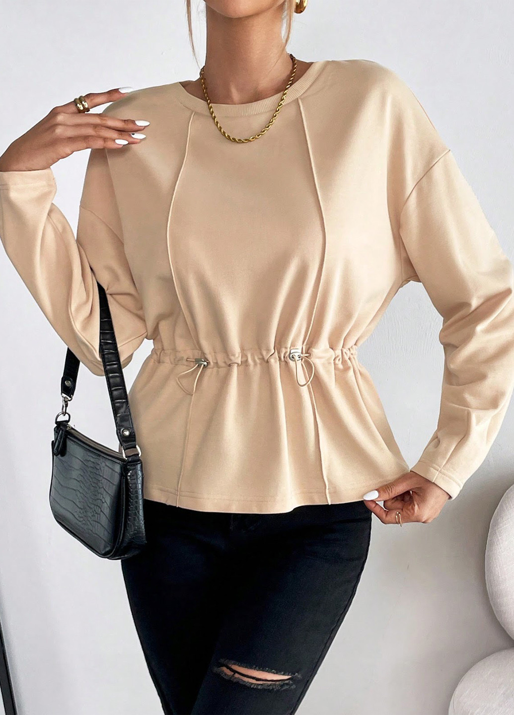 Бежева блуза SHEIN