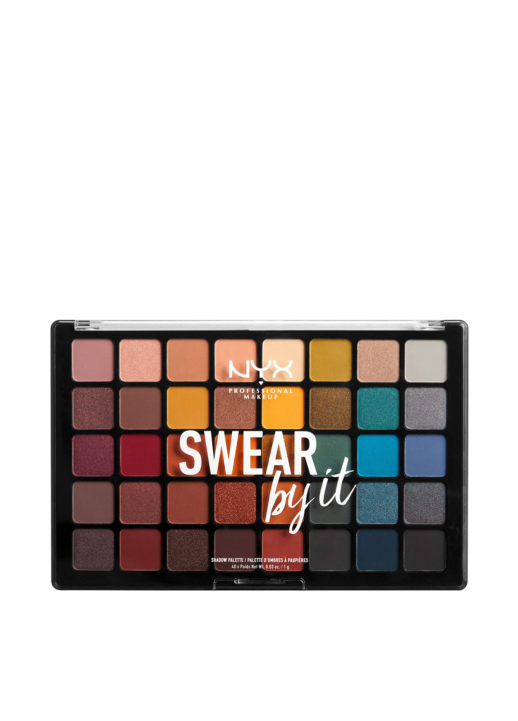 Палетка теней для век Swear By It Shadow, 40 г NYX Professional Makeup (202410603)