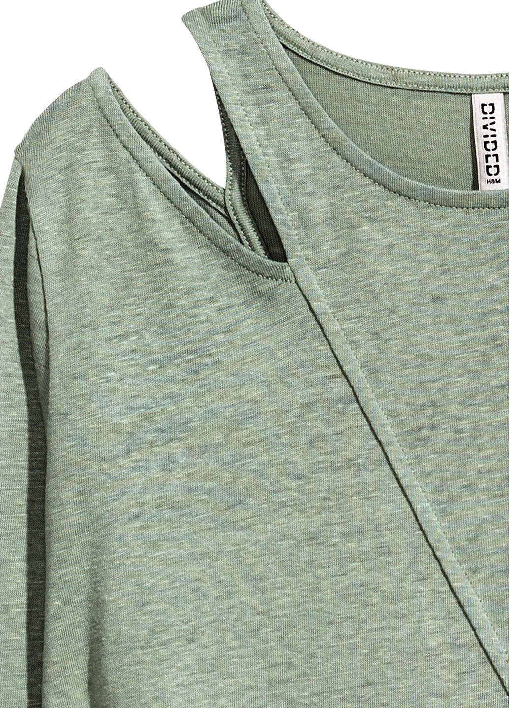 Оливкова сукня демісезон,блідо-зелений, divided H&M меланжева