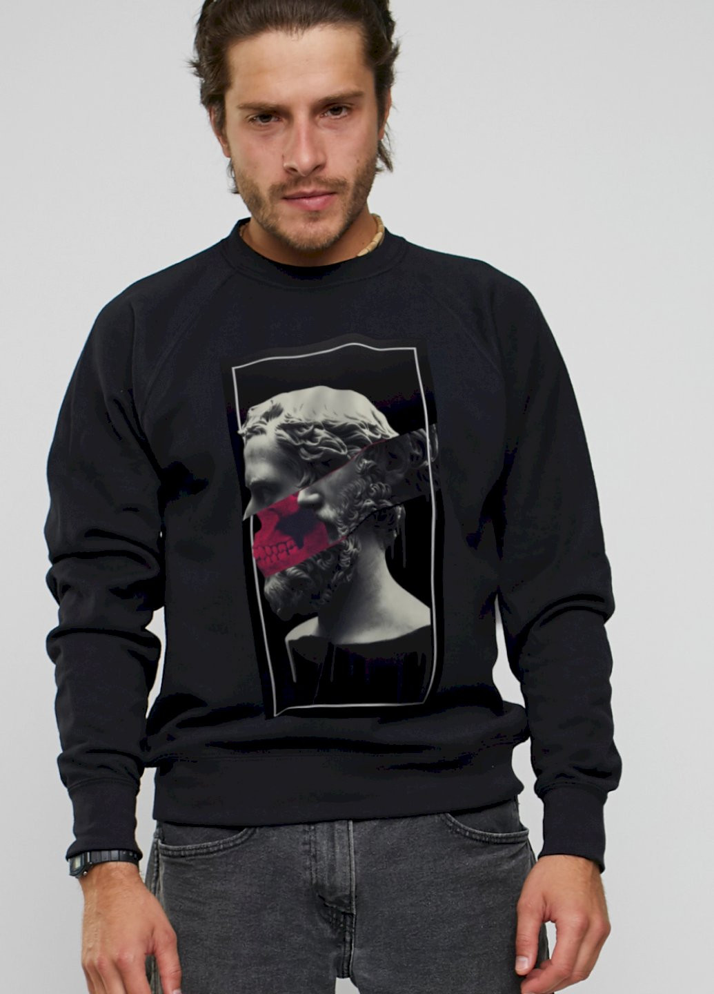 Черный свитшот мужской YAPPI (198688850)