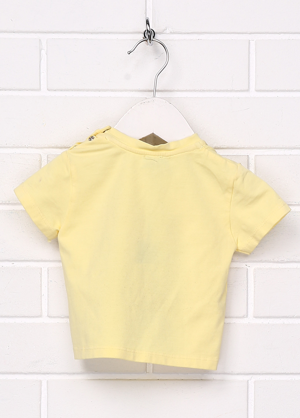 Желтая летняя футболка с коротким рукавом Grant