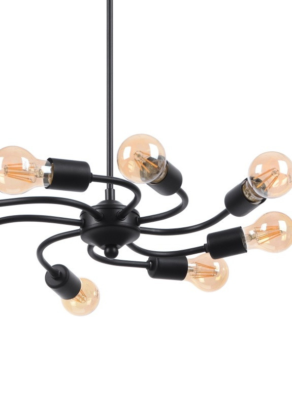 Люстра стельова лофт підвісна BL-326S/8 E27 BK Brille (253887855)