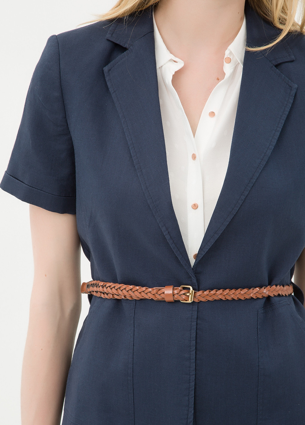 Темно-синий женский жакет KOTON однотонный - демисезонный