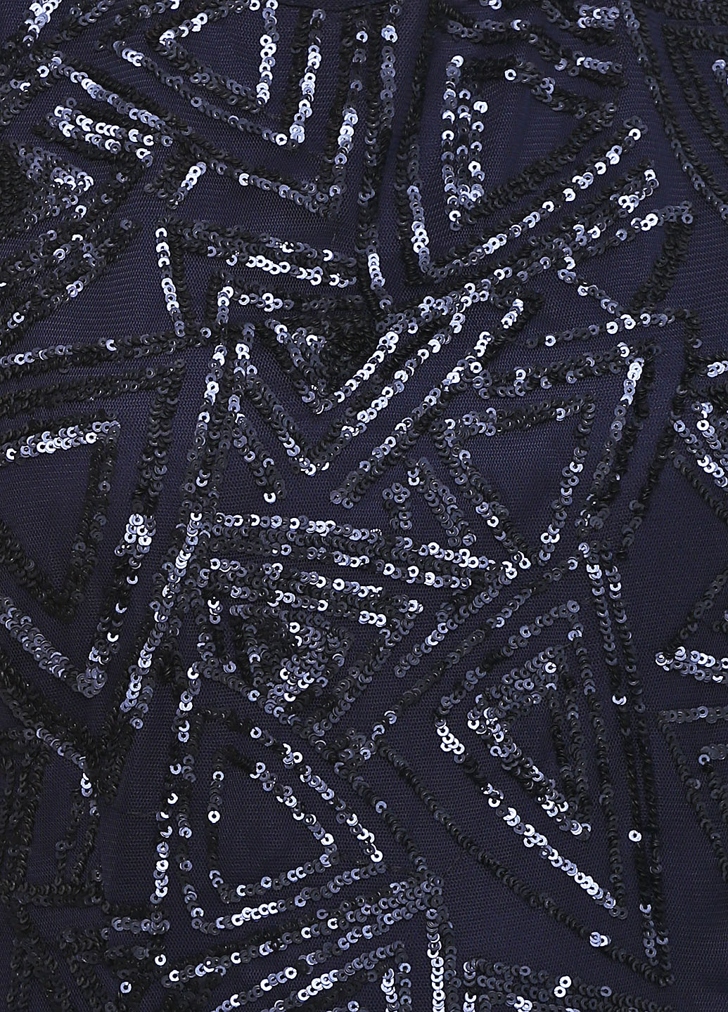 Темно-синее вечернее платье AX Paris с геометрическим узором