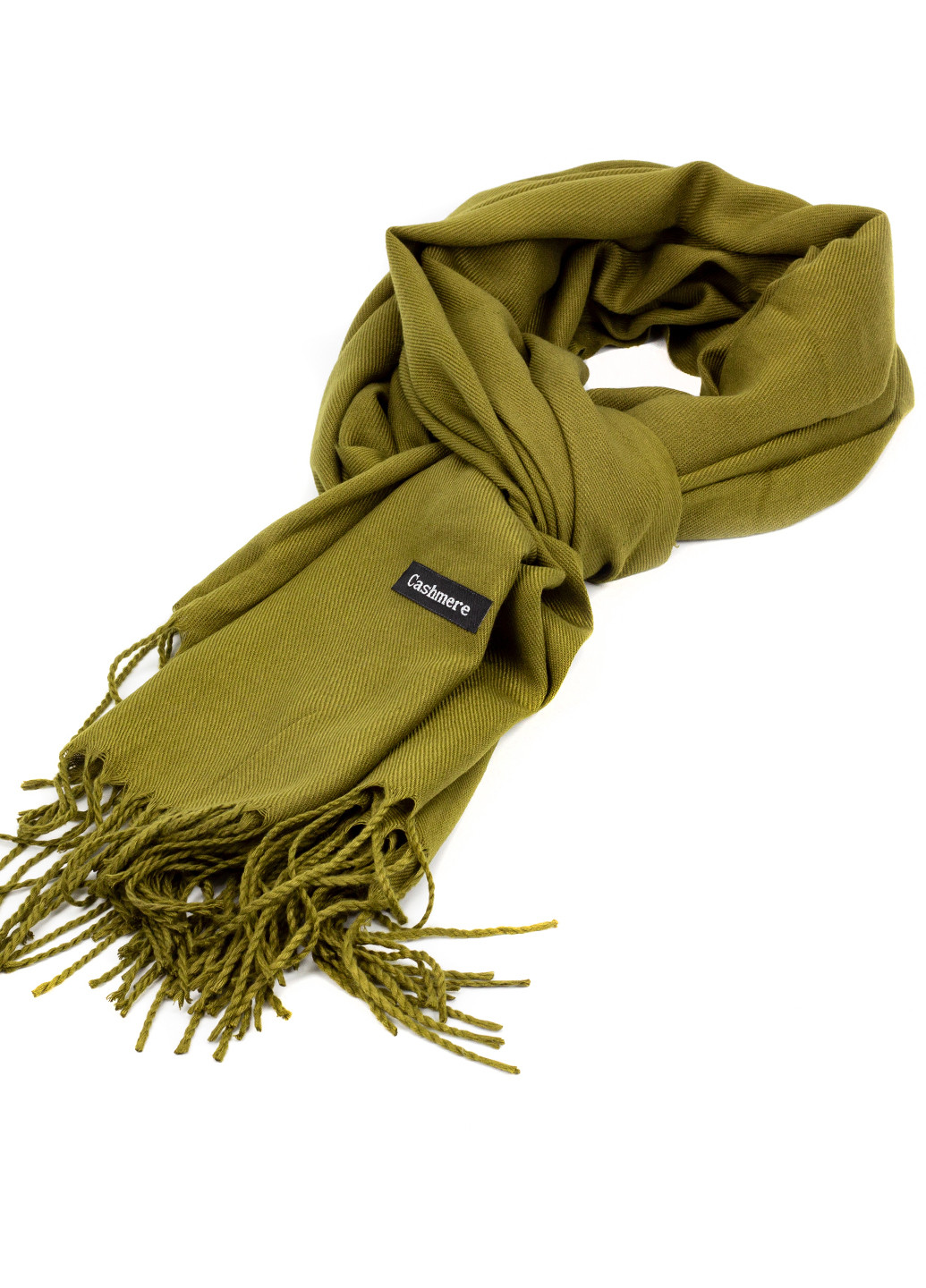 Жіночий кашеміровий шарф, оливковий Cashmere s92019 (224977611)