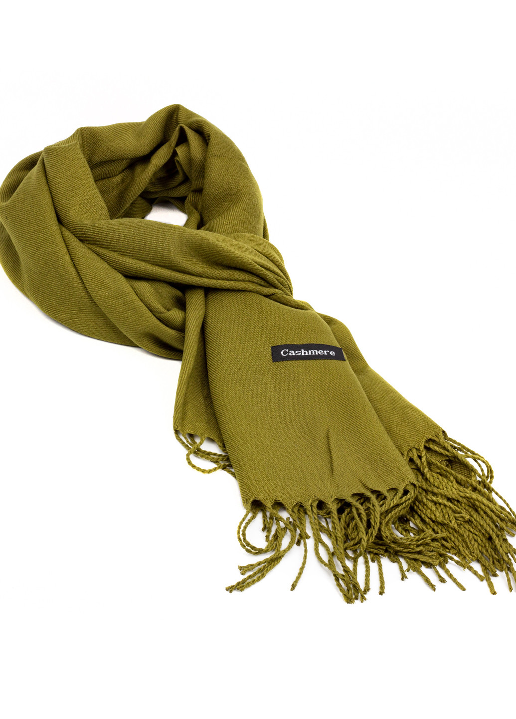 Жіночий кашеміровий шарф, оливковий Cashmere s92019 (224977611)