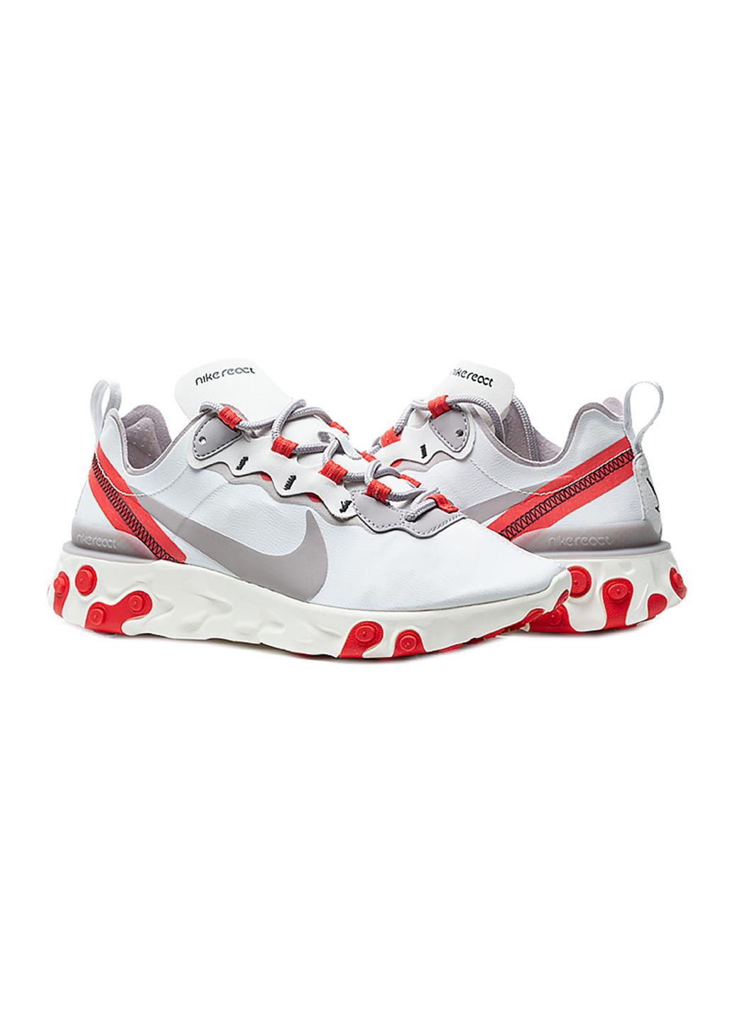 Кроссовки BQ2728-010 Nike W REACT ELEMENT 55 белые демисезоны (317279594)