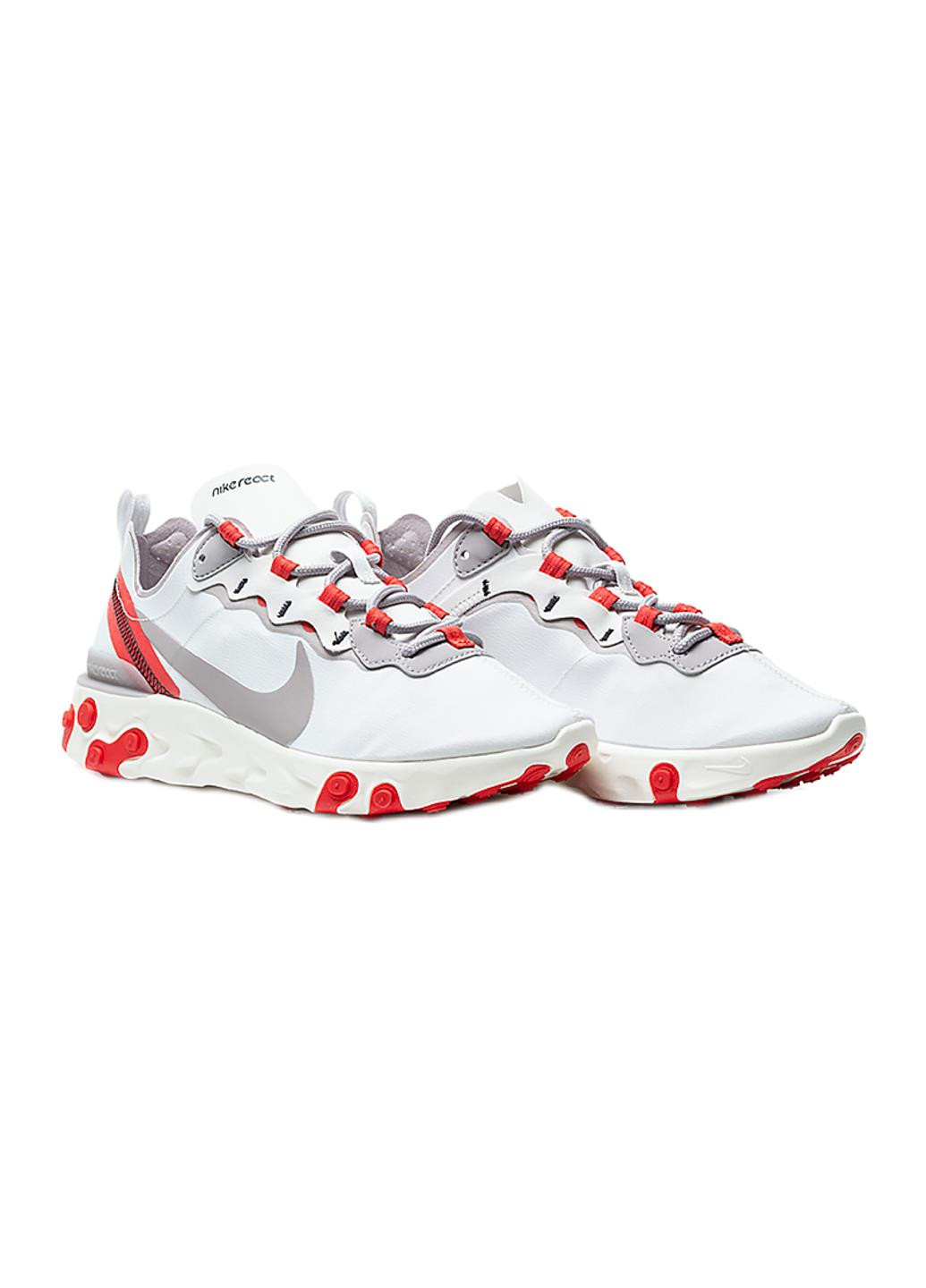 Кроссовки BQ2728-010 Nike W REACT ELEMENT 55 белые демисезоны (317279594)