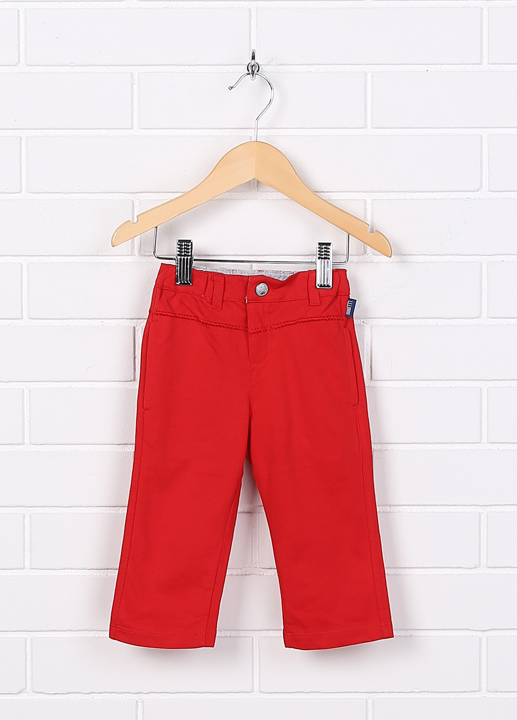 Красные кэжуал демисезонные прямые брюки Original Marines