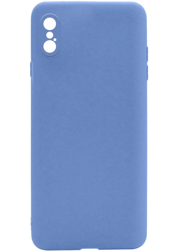 Силіконовий чохол Candy Full Camera для Apple iPhone XS Max (6.5 ') Блакитний / Mist blue (is_00000043693_4) Epik (229725923)
